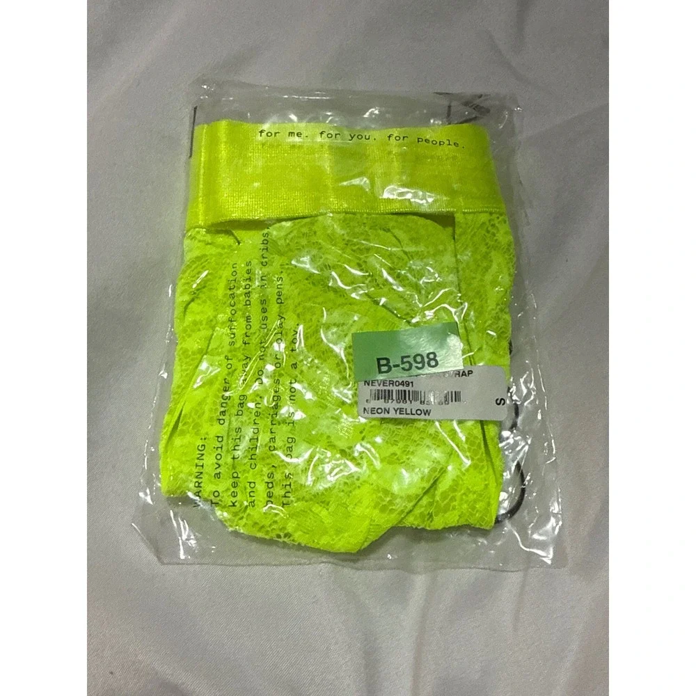Cosabella‎ Neon Lace Jockstrap Men's Bright Yellow Sexy Style Size S